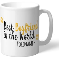 Personalised Wolves FC Best Boyfriend In The World Mug