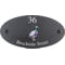 Personalised Wood Pigeon Bird Motif Oval Slate House Sign Plaque 25x13cm