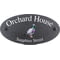 Personalised Wood Pigeon Bird Motif Oval Slate House Sign Plaque 25x13cm