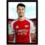 Personalised Arsenal FC Gabriel Martinelli Autograph A4 Framed Player Photo