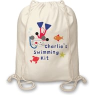 Personalised Arty Mouse Swimming Bag