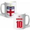Personalised England World Cup White Mug