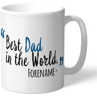 Personalised Leeds United Best Dad In The World Mug