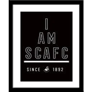 Personalised Swansea City I Am Framed Print