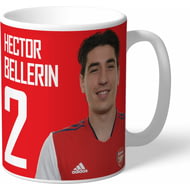 Personalised Arsenal FC Bellerin Autograph Player Photo Mug