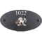 Personalised Dalmatian Dog Motif Oval Slate House Sign Plaque 25x13cm