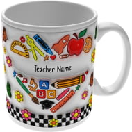 Personalised It Takes A Big Heart 3D Effect 11oz Ceramic Mug For Teachers And Mentors - End Of Term 