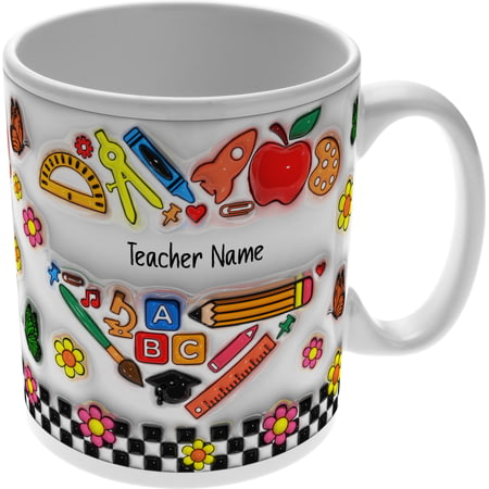 Personalised It Takes A Big Heart 3D Effect 11oz Ceramic Mug For Teachers And Mentors - End Of Term 