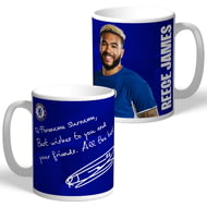 Personalised Chelsea FC Reece James Autograph Player Photo 11oz Ceramic Mug