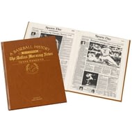 Personalised Texas Rangers Baseball Newspaper Book