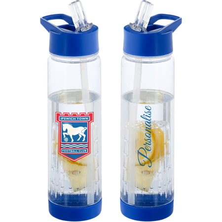 Personalised Ipswich Town FC Crest Fruit Infuser Sports Water Bottle - 740ml