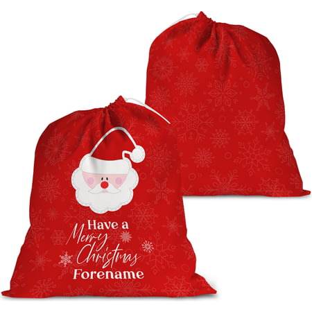 Personalised Merry Christmas Santa Sack