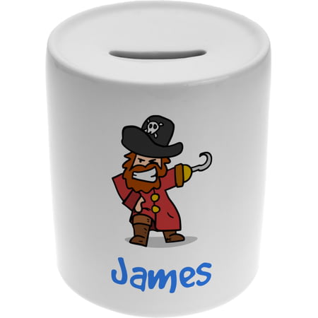 Personalised Boys Pirate Ceramic Money Box