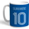 Personalised Cardiff City Retro Shirt Mug