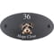 Personalised Miniature Schnauzer Dog Motif Oval Slate House Sign Plaque 25x13cm