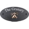 Personalised Miniature Schnauzer Dog Motif Oval Slate House Sign Plaque 25x13cm