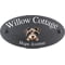 Personalised Miniature Schnauzer Dog Motif Oval Slate House Sign Plaque 25x13cm