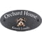 Personalised Miniature Schnauzer Dog Motif Oval Slate House Sign Plaque 25x13cm
