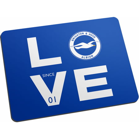 Personalised Brighton & Hove Albion FC Love Mouse Mat