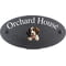 Personalised English Springer Spaniel Dog Motif Oval Slate House Sign Plaque 25x13cm