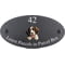 Personalised English Springer Spaniel Dog Motif Oval Slate House Sign Plaque 25x13cm