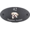 Personalised Maltese Dog Motif Oval Slate House Sign Plaque 25x13cm