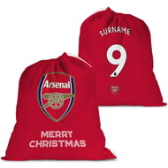 Personalised Arsenal FC FC Back Of Shirt Large Fabric Christmas Santa Sack