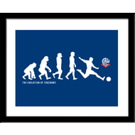 Personalised Bolton Wanderers Evolution Framed Print