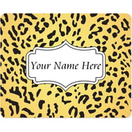Personalised Leopard Print Pattern Mouse Mat