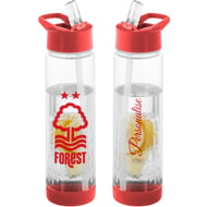 Personalised Nottingham Forest FC Crest Fruit Infuser Sports Water Bottle - 740ml