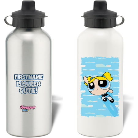 Personalised Powerpuff Girls Bubbles Cloud Water Bottle