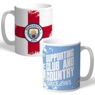 Personalised Manchester City FC Club And Country Mug