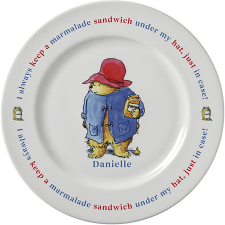 Personalised Paddington Bear Marmalade Sandwich 8" Ceramic Plate