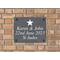 Personalised Star Motif Slate Plaque/Sign With Wall Fixings - 25x20cm - Garden, Shed, House Sign