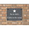Personalised Star Motif Slate Plaque/Sign With Wall Fixings - 25x20cm - Garden, Shed, House Sign