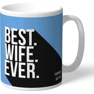 Personalised Manchester City FC Best Wife Ever Mug