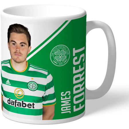 Personalised Celtic FC Forrest Autograph Player Photo Mug