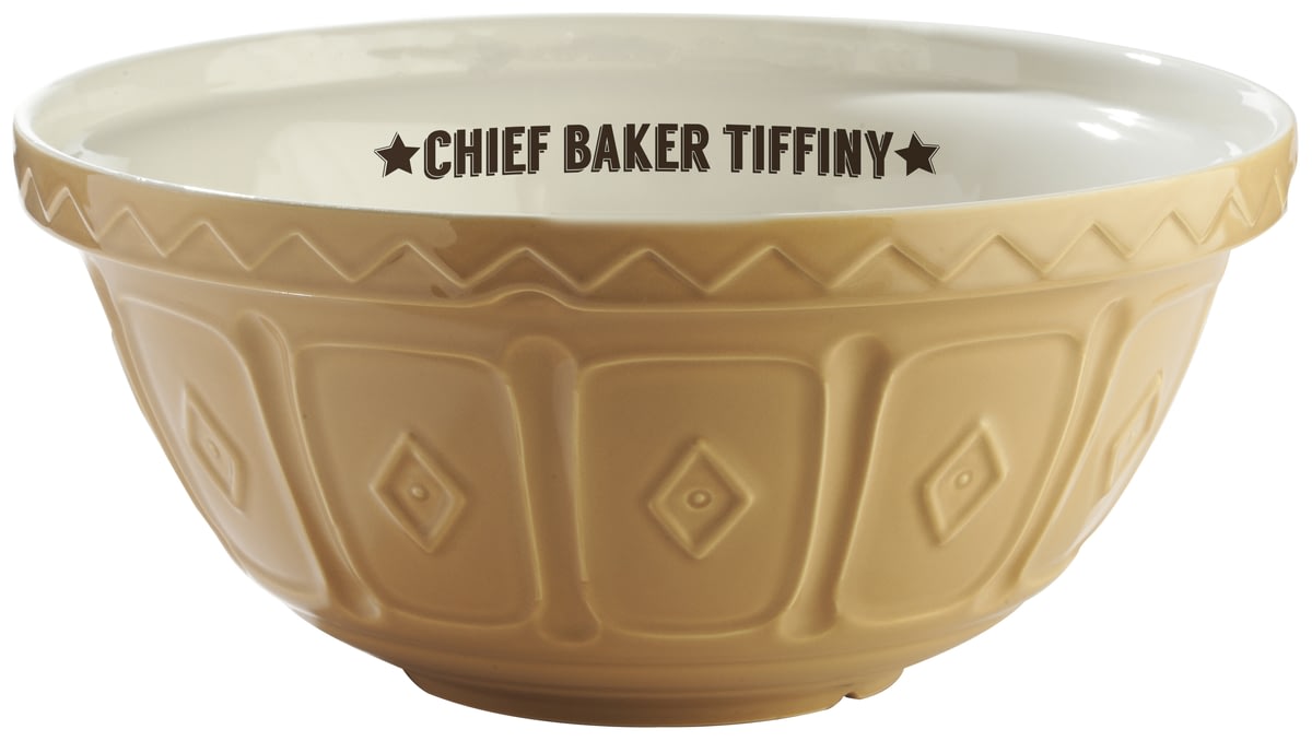Personalised Chief Baker Large Ceramic Mixing Bowl from Go Find A Gift