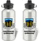 Personalised Hebburn Town FC Bold Crest Aluminium Sports Water Bottle