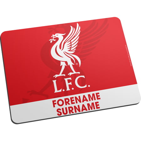 Personalised Liverpool FC Bold Crest Mouse Mat