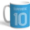 Personalised Manchester City FC Retro Shirt Mug