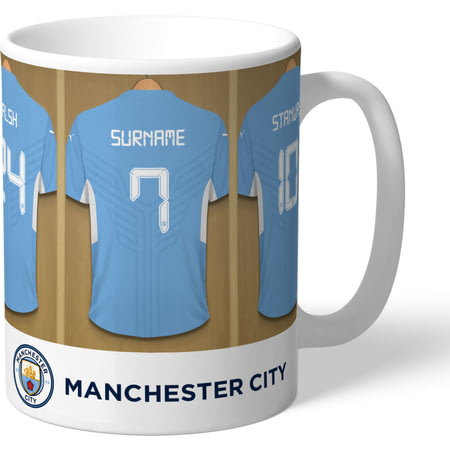 Personalised Manchester City FC Women's Team Dressing Room Mug