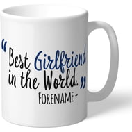 Personalised Millwall FC Best Girlfriend In The World Mug