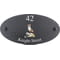 Personalised Stoat Wildlife Animal Motif Oval Slate House Sign Plaque 25x13cm