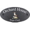 Personalised Stoat Wildlife Animal Motif Oval Slate House Sign Plaque 25x13cm