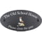 Personalised Stoat Wildlife Animal Motif Oval Slate House Sign Plaque 25x13cm
