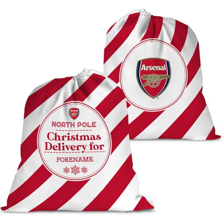 Personalised Arsenal FC FC Christmas Delivery Large Fabric Santa Sack