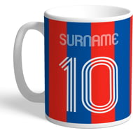 Personalised Crystal Palace FC Retro Shirt Mug