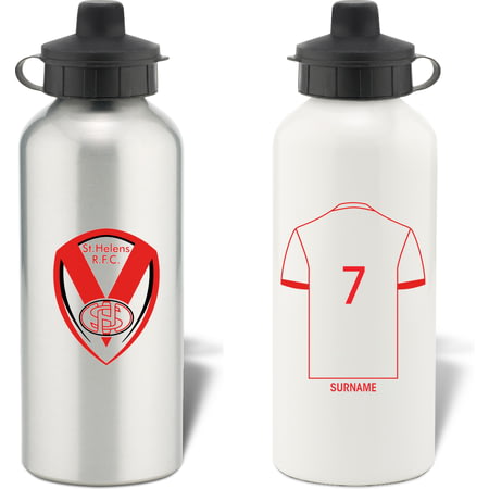 Personalised St Helens Aluminium Sports Water Bottle
