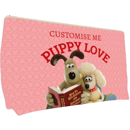 Personalised Wallace And Gromit Puppy Love Medium Wash Bag